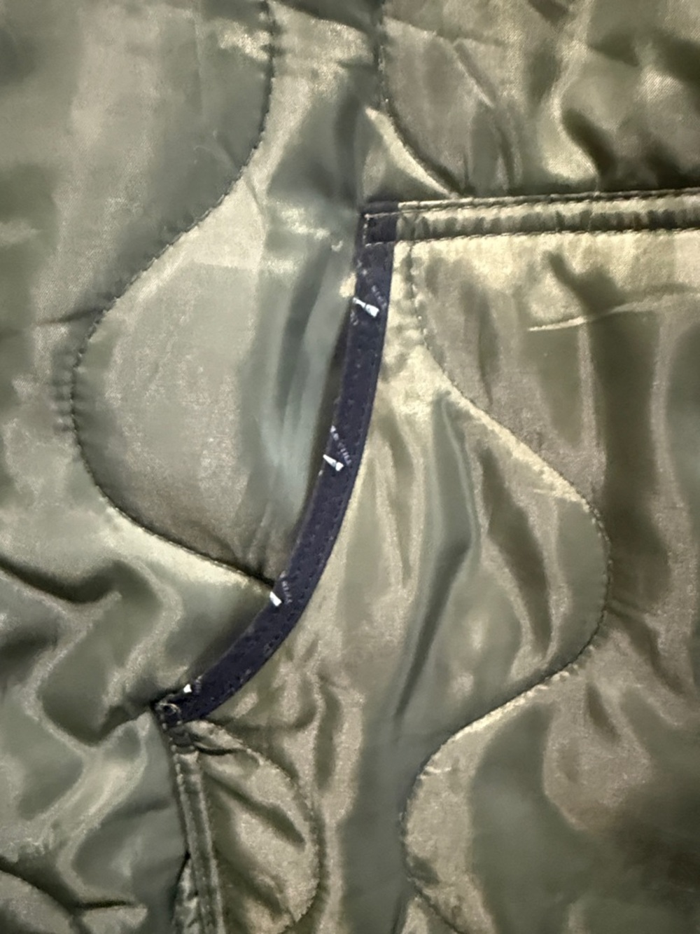 Grunt Style Olive Green Quilted Hooded Vest - Picture 3 of 6